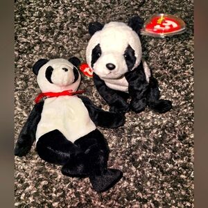 TY CHINA and Fortune PANDA BEANIE BABY - MINT with MINT TAG